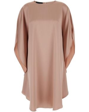 Gianluca Capannolo Boat Neck Mini Dress - Brown