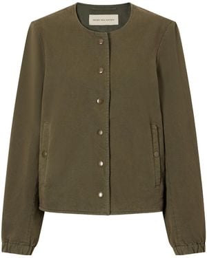 Dries Van Noten Cotton-Twill Jacket - Green