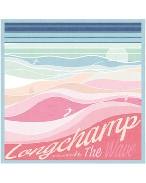 Longchamp Printed Scarf - Blue