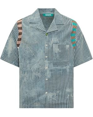 Barrow Checked Short Sleeved Shirt - Blue