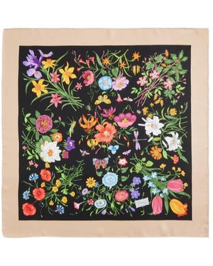Gucci Printed Silk Twill Carré - Multicolour