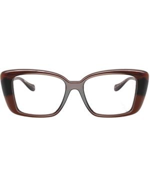 Versace Eyewear Square Frame Glasses - White