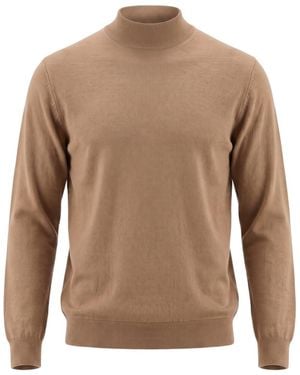 Drumohr Long-Sleeved Sweater - Brown