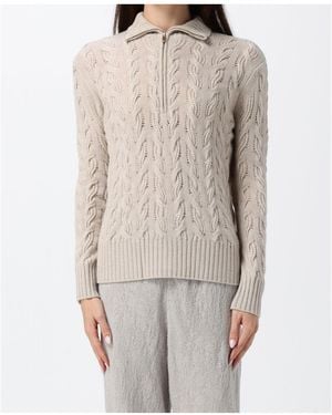 Max Mara Cable-Knit Quarter-Zip Sweater - Multicolor