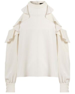 Etro Draped-Detailed Cut-Out Blouse - White