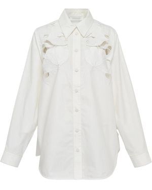 Zimmermann Floral Cut-Out Shirt - White