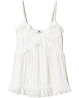 Twinset Broderie Anglaise Top - White