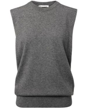 Jil Sander Cashmere Sweater Vest - Gray