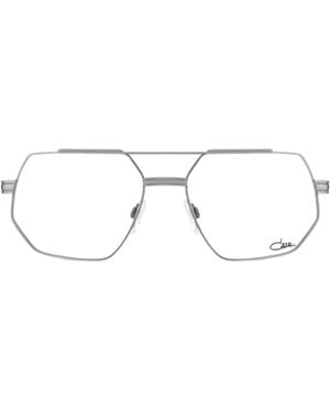 Cazal Full-Rimmed Plano Lenses - White