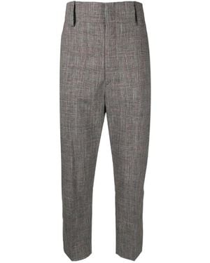 Isabel Marant Checked Tapered Pants - Gray
