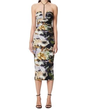 Amazuìn Floral Pattern Dress - Multicolor