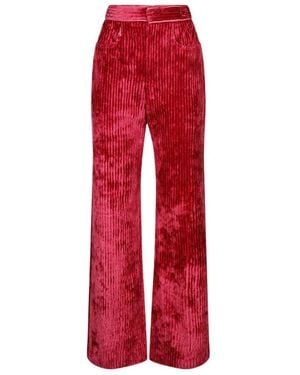 Isabel Marant Straight-Leg Corduroy Trousers - Red