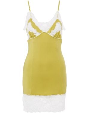 Chloé Lace-Trim Nightdress - Yellow