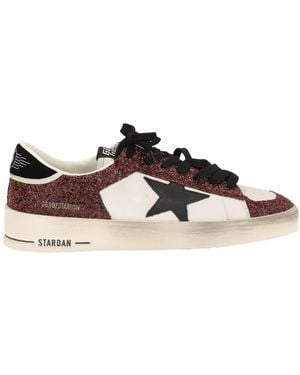 Golden Goose Round-Toe Low-Top Casual Shoes - Black