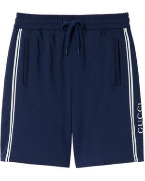 Gucci Elastic Waist Shorts - Blue