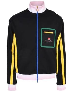 CASABLANCA Spray Rib Track Jacket - Black