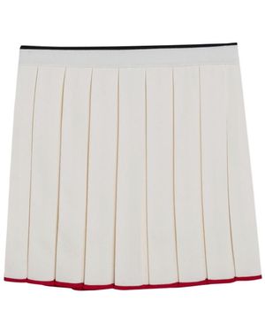 Thom Browne Pleated Mini Skirt - Metallic