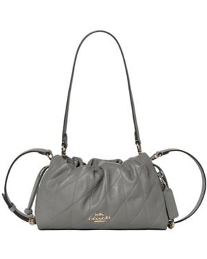 COACH Faye Shoulder Bag With Quilting - Grey