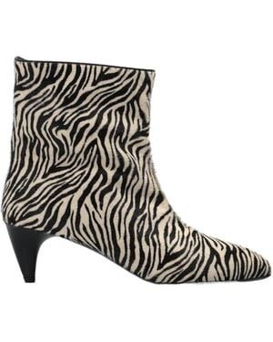 Isabel Marant Logo Ankle Boots - Black