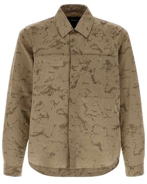 Herno Laminar Ripstop Pattern Overshirt - Green