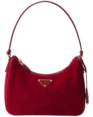 Prada Re-Edition 2005 Suede Mini-Bag - Red