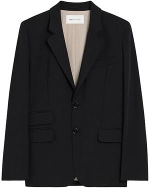 Ami Paris Ami Single-Breasted Boxy Jacket - Black