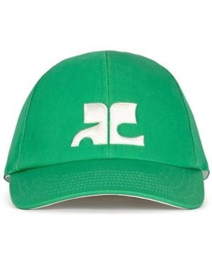 Courreges Courrèges Logo Baseball Cap - Green