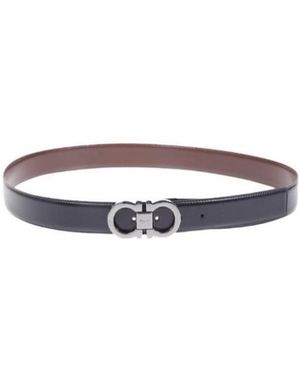 Ferragamo Logo Belt - White