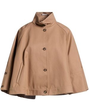 Max Mara Solid-Colored Cape - Natural