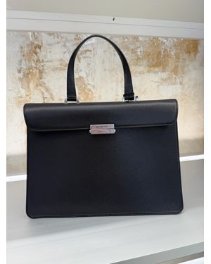 Balenciaga Logo Plaque Top Handle Bag - Blue
