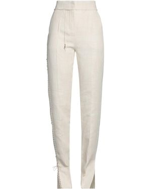 Jacquemus Solid Color Formal Pants - White