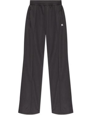Courreges Elastic Waist Sports Pants - Gray