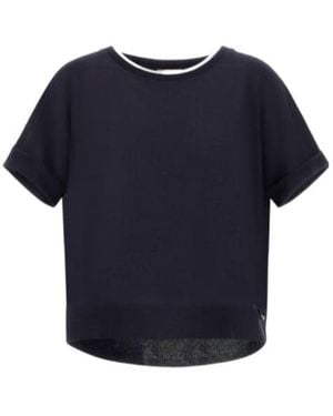 Herno Short-Sleeved Crewneck T-Shirt - Blue