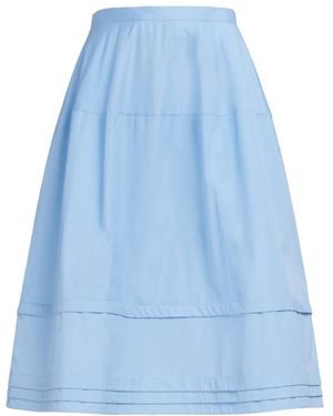Marni Pleat-Detailed High-Waisted Midi Skirt - Blue