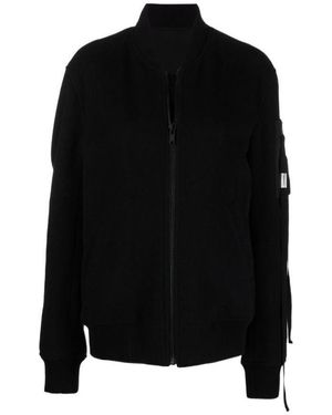Ann Demeulemeester Zip-Up Wool Jacket - Black