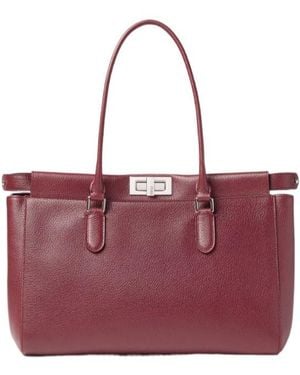 Fendi Peekaboo Tote Small - Red