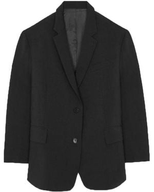 Frankie Shop Oversized Single-Breasted Blazer - Black