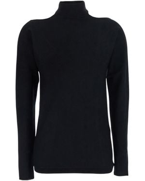 Semicouture Semi Couture Open-Back Turtleneck Sweater - Black