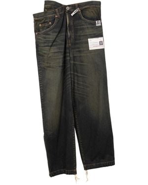 Maison Mihara Yasuhiro Layered Jeans - Black