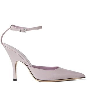BY FAR Eliza 75Mm Pointed-Toe Court Shoes - White