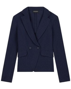 Emporio Armani Long-Sleeve Blazer - Blue