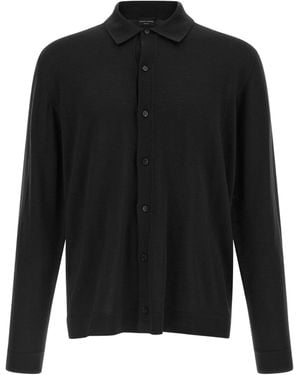 Roberto Collina Buttoned Wool Cardigan - Black
