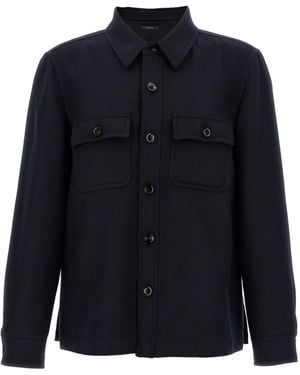 Tom Ford Light Chest Pocket Overshirt - Blue