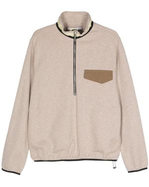 RANRA Peysa Half-Zip Sweatshirt - Natural