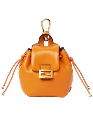 Fendi Nano Backpack Charm - Orange