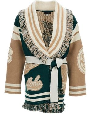 Alanui University Of Aloha Cardigan - Green