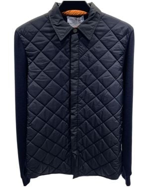 Ferragamo Long-Sleeved Down Jacket - Blue