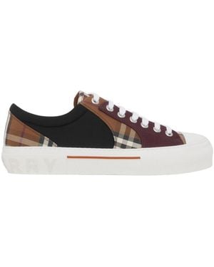 Burberry Vintage Check Canvas High-top Trainer - Brown