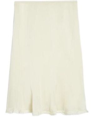 Jil Sander Envers Satin Flared Skirt - Natural