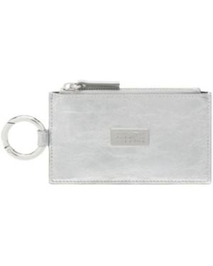 MM6 by Maison Margiela Zip-Ring Wallet - White